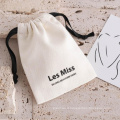 Custom Jewelry Pouch Bag High Quality Canvas Fabric Drawstring Tote Bags With Logo Printing For Packaging